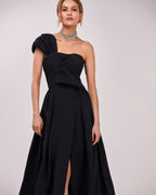 Stretch-Short-Lining Feminine-Vibe Elegant Evening Gown