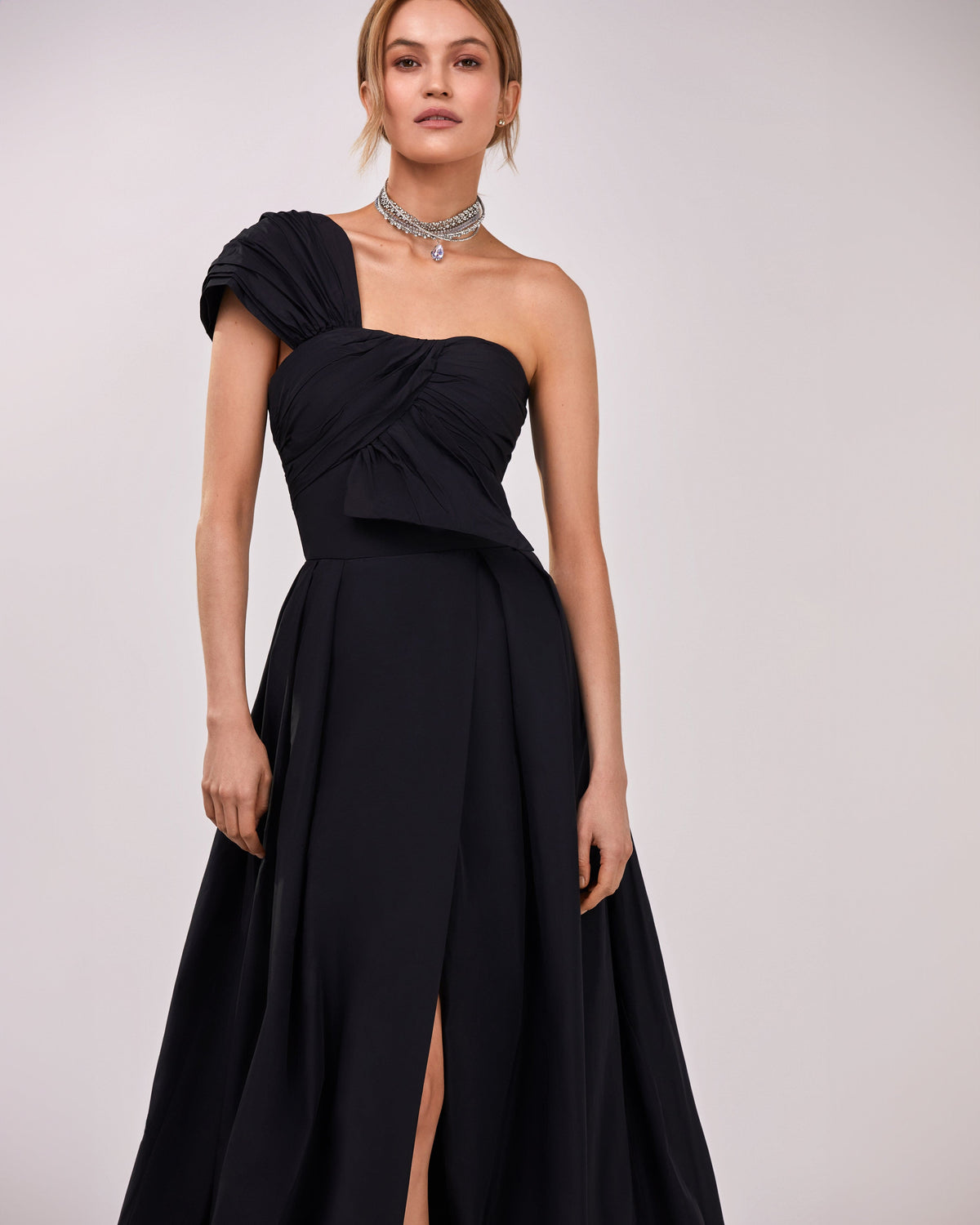Stretch-Short-Lining Feminine-Vibe Elegant Evening Gown