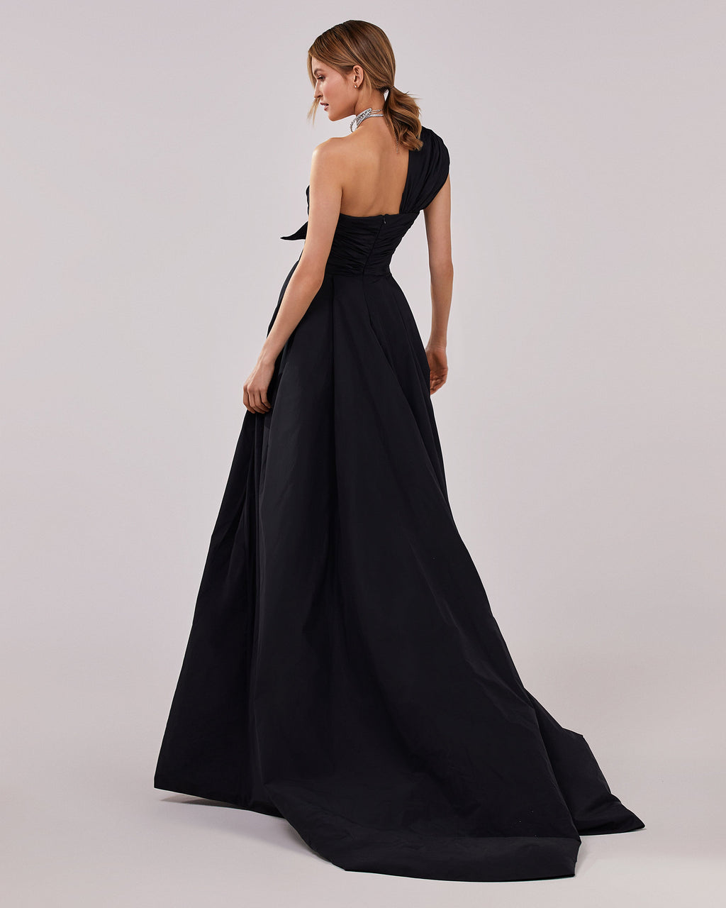 Stretch-Short-Lining Feminine-Vibe Elegant Evening Gown