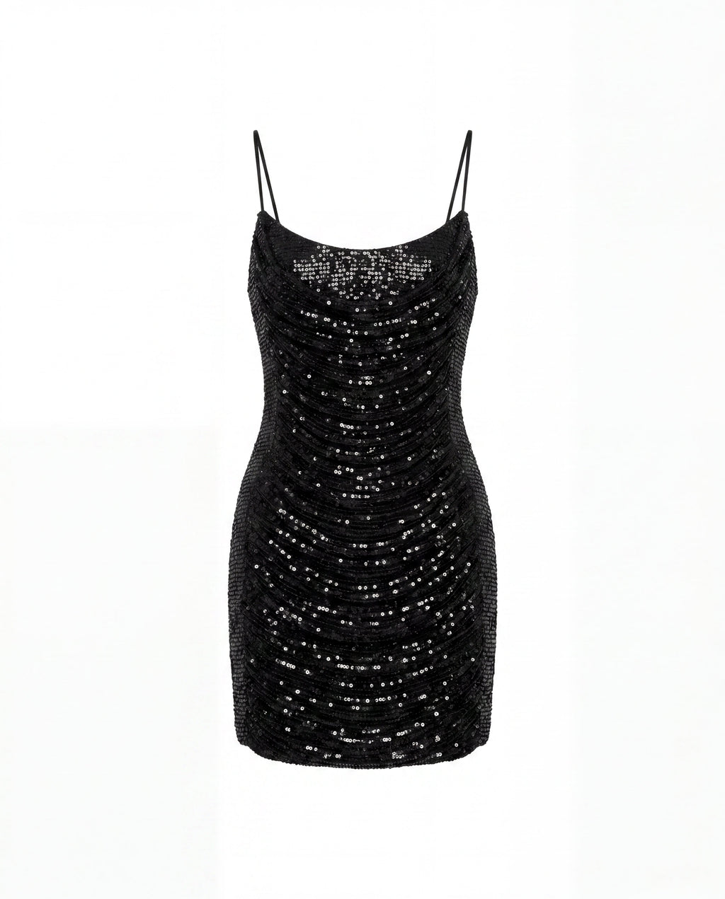 Black Lace Fitted Statement Mini Dress