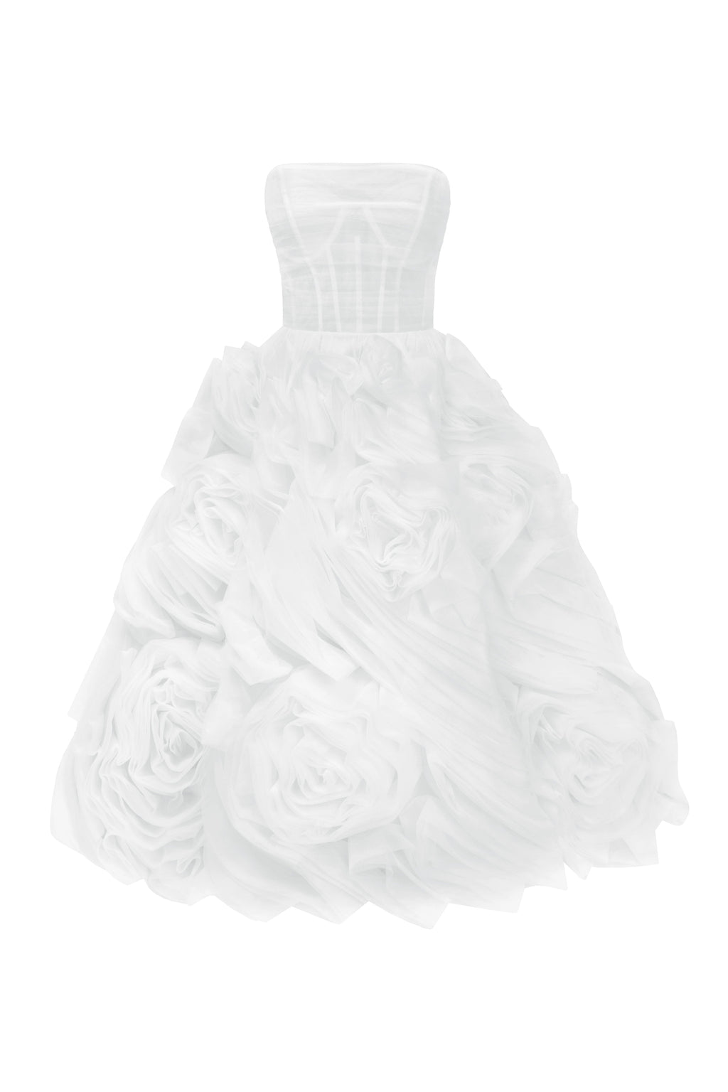 Semi-Sheer Bustier Built-Cup Lace-Up Dress
