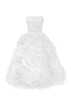 Semi-Sheer Bustier Built-Cup Lace-Up Dress