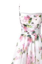 Square-Neck Ruched-Fit Back-Lace-Up Elegant Dress