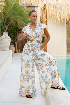 Multicolour Floral Ruffle Top