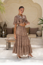 Brown Leopard Blouse