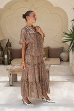 Brown Leopard Blouse