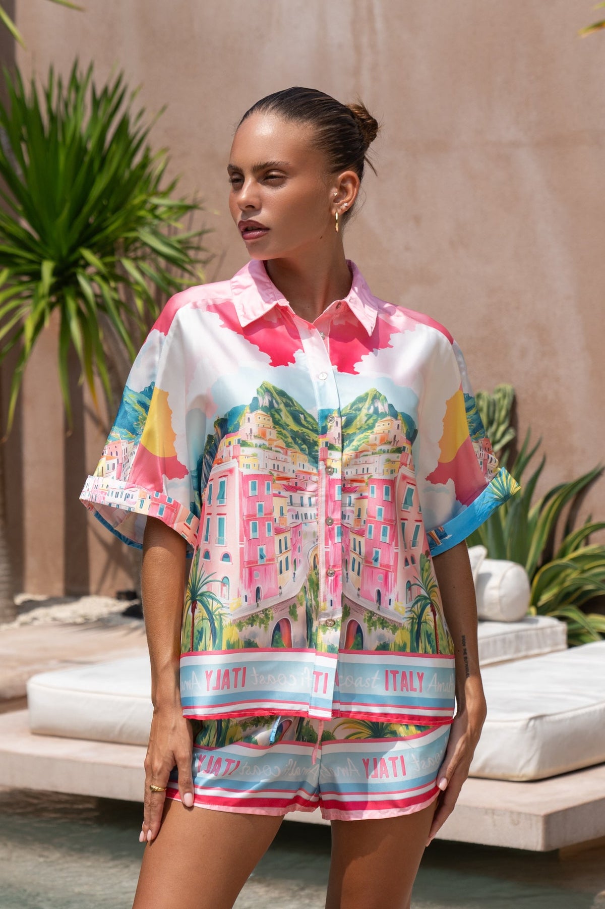 Pink Abstract Shirt