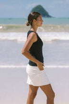 Black Scoop Neck Tank Top