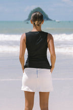 Black Scoop Neck Tank Top