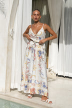 Multicolour Floral Wide Leg Cropped Pants