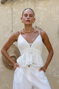 White  Lace Cami Top