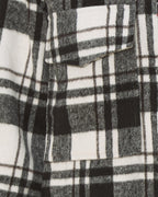 Black Check Wool Blend Shacket