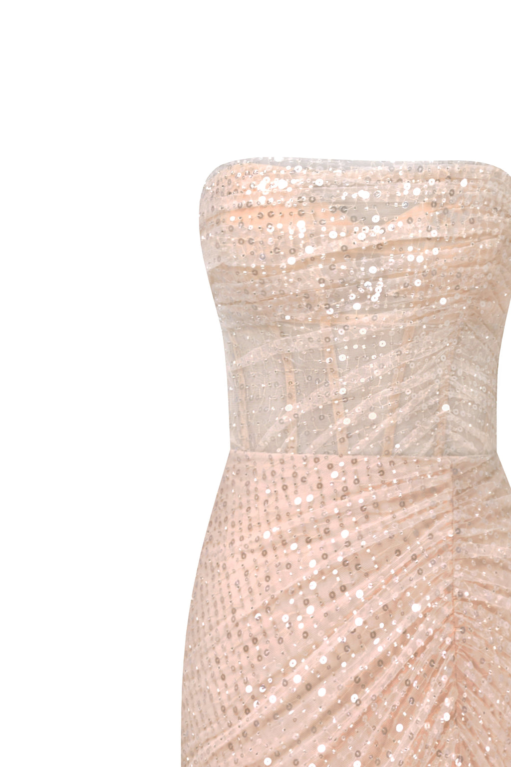 Side-Slit Open-Back Fitted Evening Gown