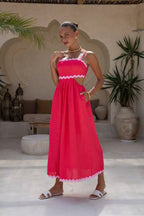 Daisy Hot Pink  Maxi Dress