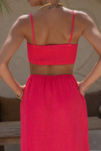 Daisy Hot Pink  Maxi Dress