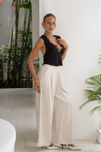 Black Lace Trim Top