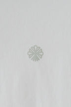 White Mini Flower Cropped T-Shirt