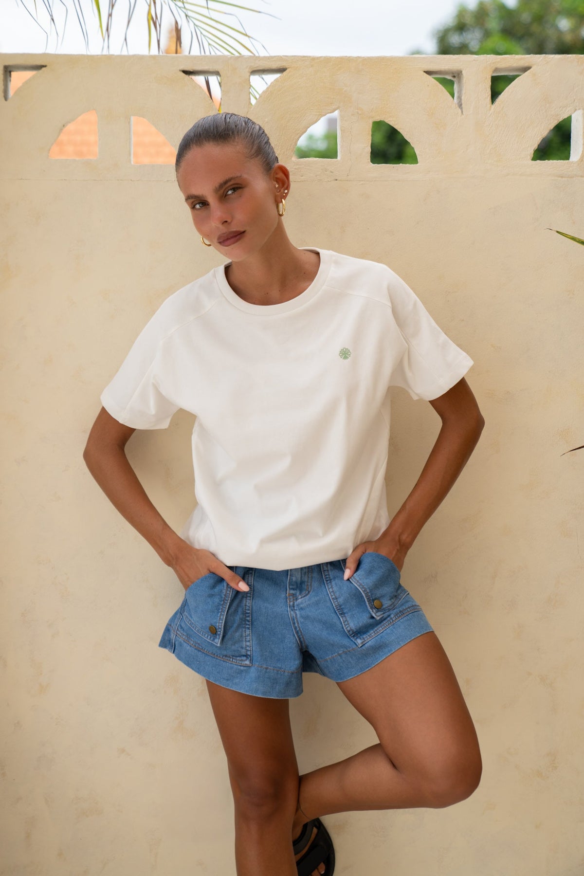 Motif White T-Shirt