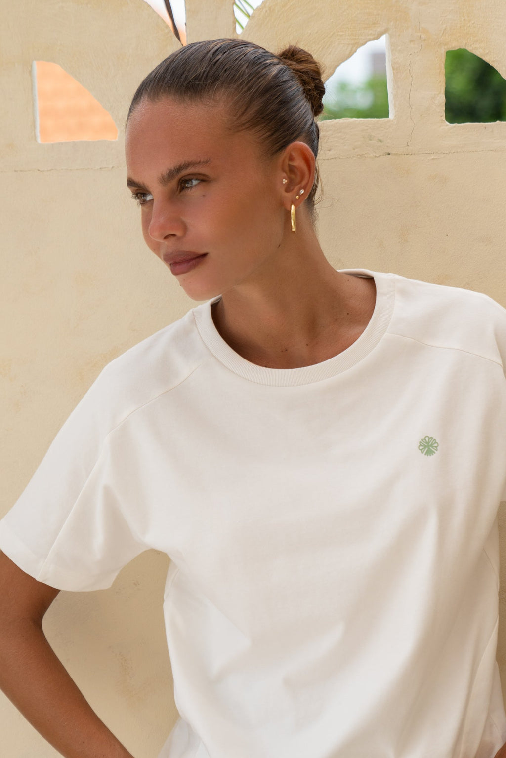 Motif White T-Shirt
