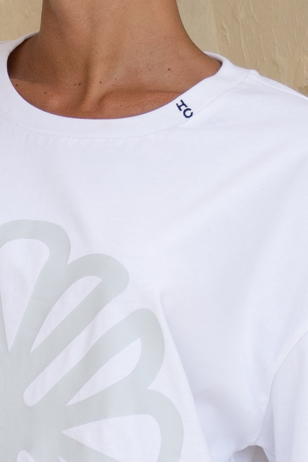 Ella White Flower Graphic T-Shirt