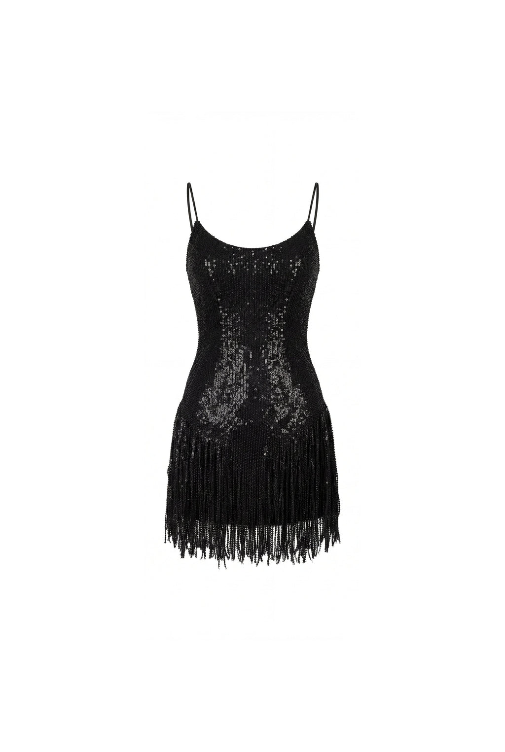 Lacing Waist Sequin Lace Mini Dress