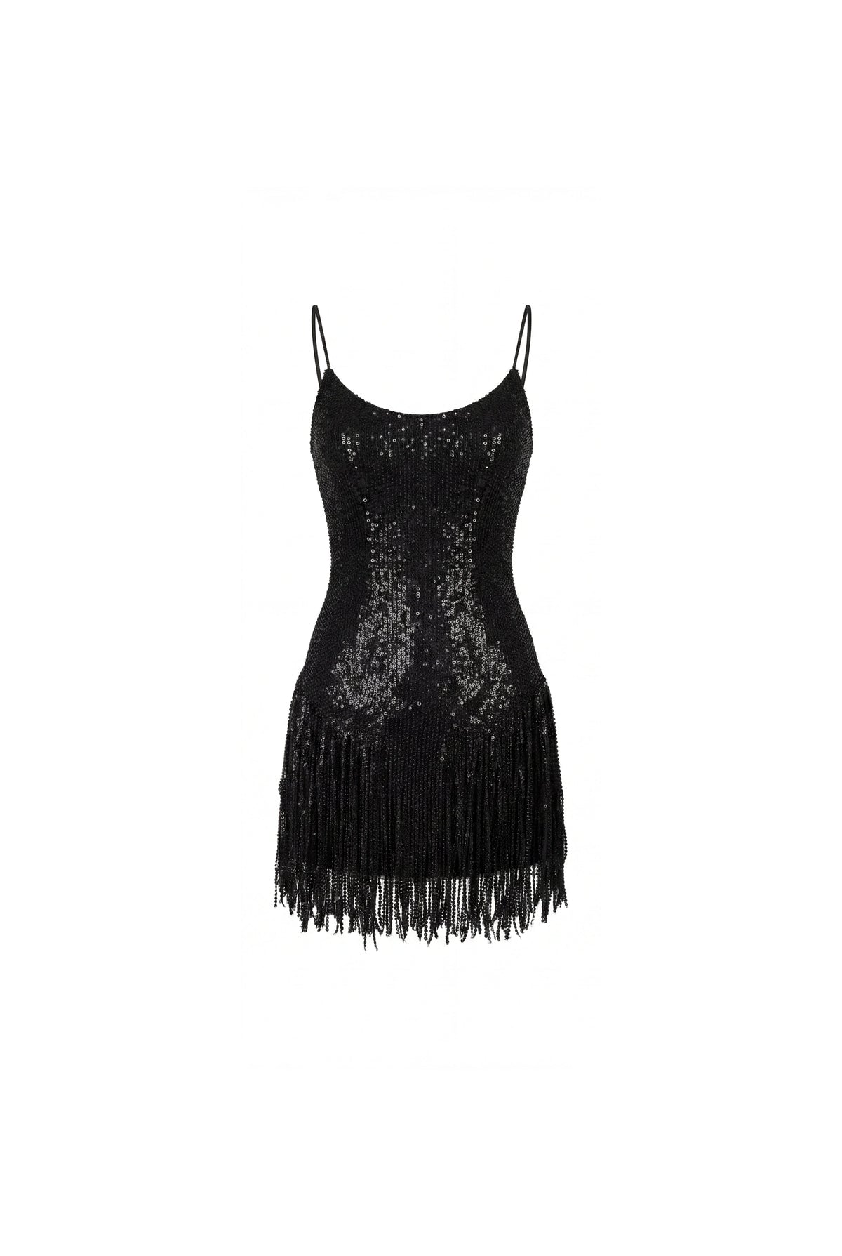 Lacing Waist Sequin Lace Mini Dress