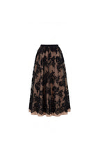 Nude Base Black Lace A-line Midi Skirt