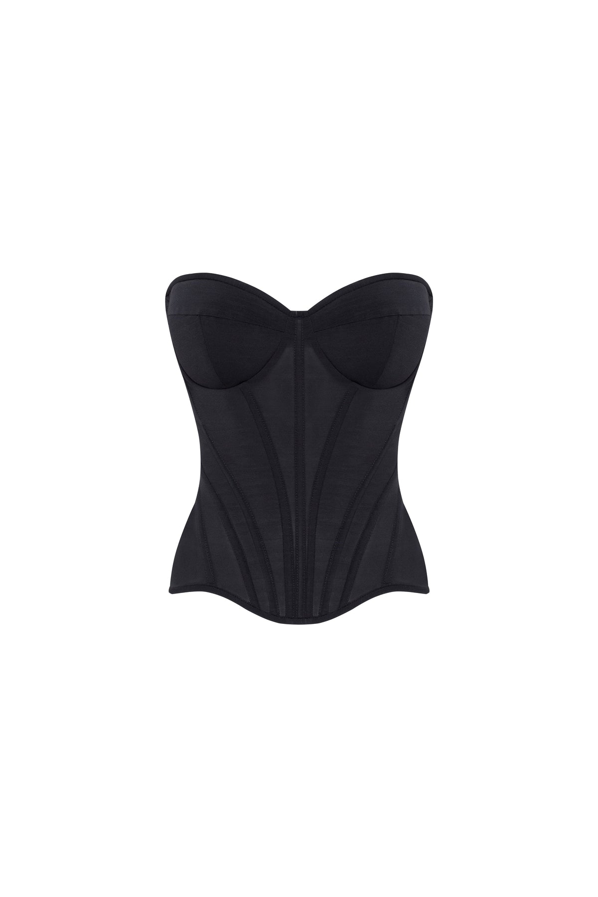 Ruched-Appliqué Skirt Match Black Corset