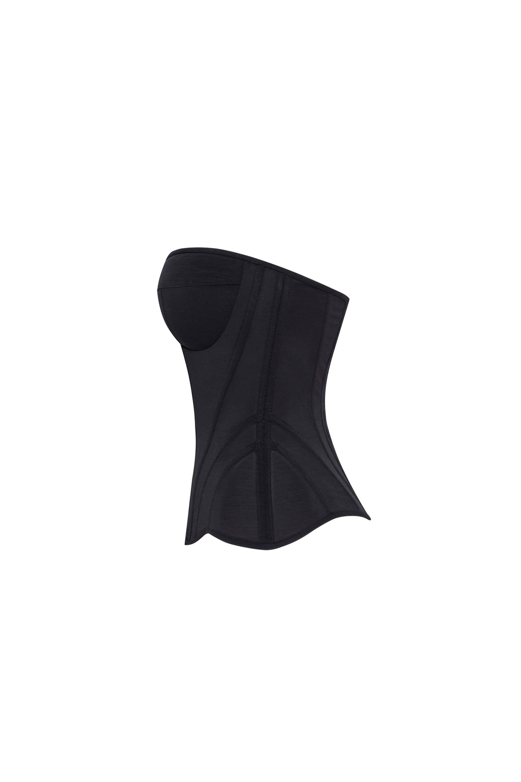 Ruched-Appliqué Skirt Match Black Corset