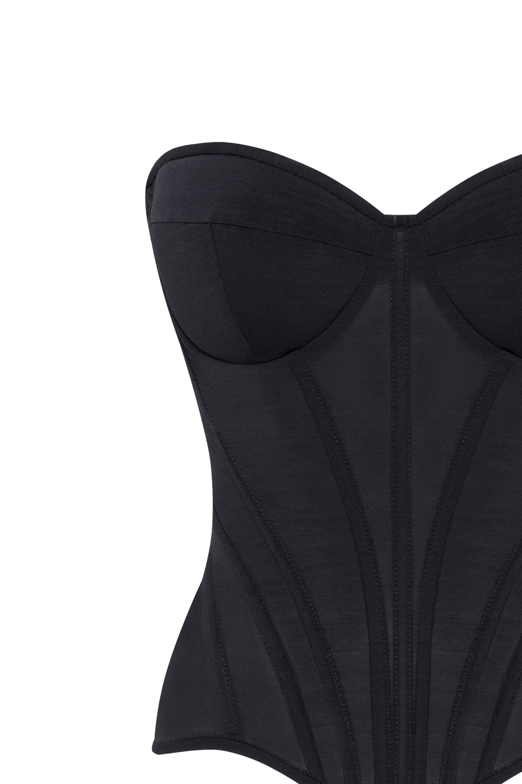 Ruched-Appliqué Skirt Match Black Corset