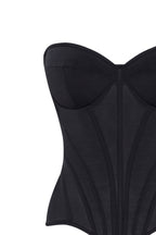 Ruched-Appliqué Skirt Match Black Corset