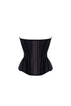 Half Moon Strapless Sculpt Black Corset Top