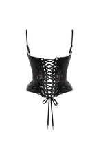 Sweetheart Spaghetti Strap Sequin Black Corset