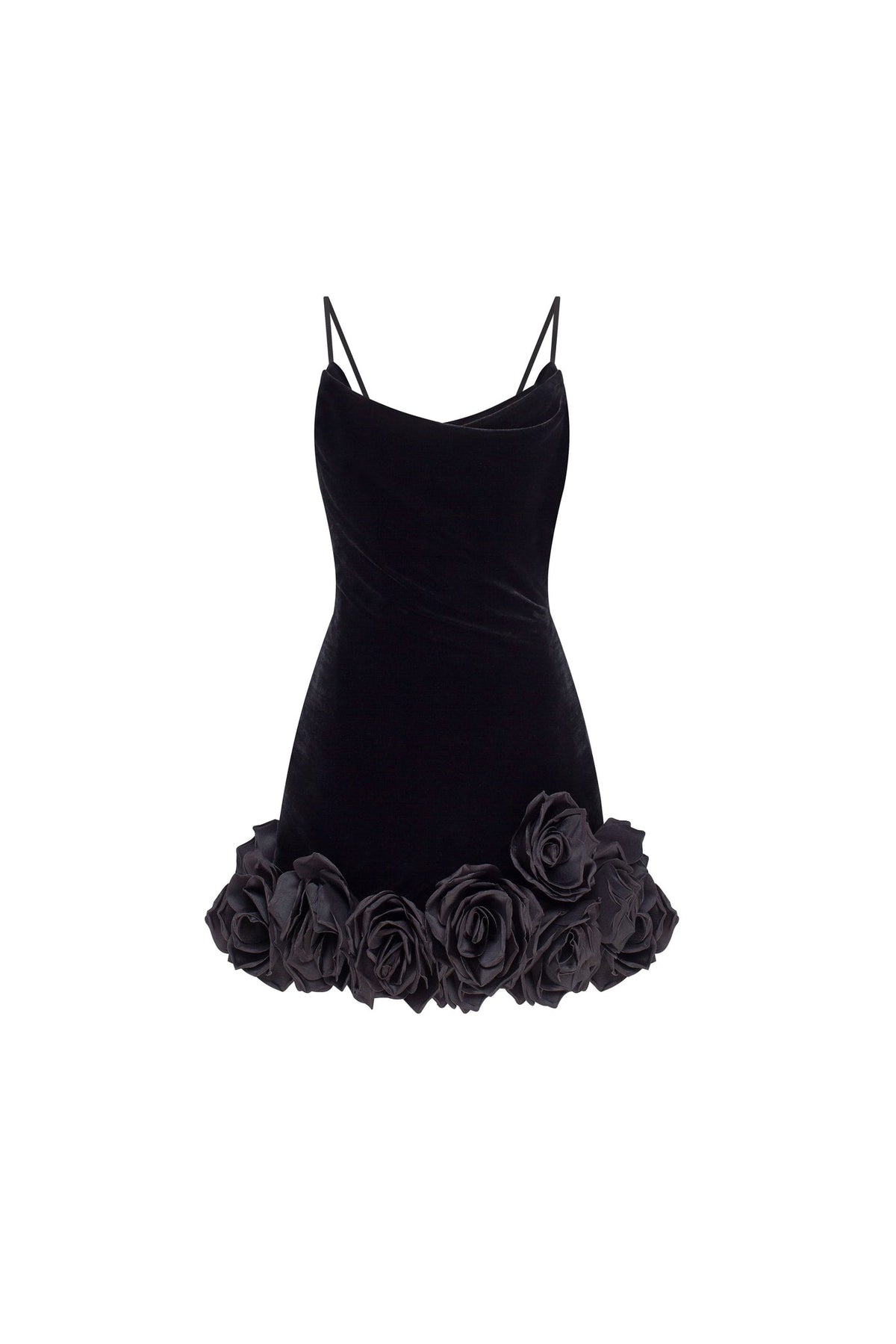 Black Velvet Heart Neck Corset Mini Dress