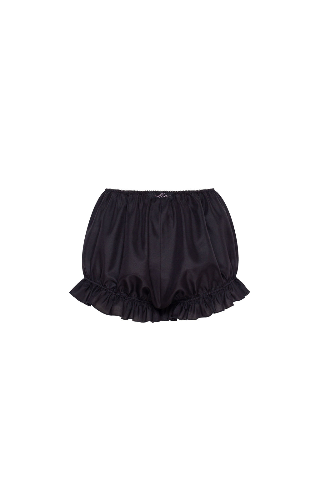 Black Taffeta Voluminous Balloon Mini Skirt