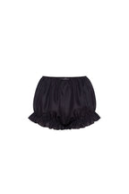 Black Taffeta Voluminous Balloon Mini Skirt