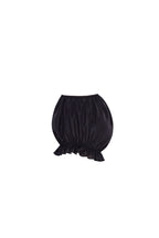 Black Taffeta Voluminous Balloon Mini Skirt