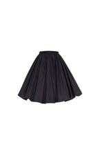 Black Taffeta Voluminous Balloon Mini Skirt