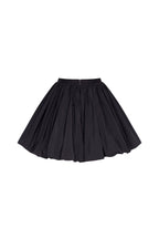 Black Taffeta Voluminous Balloon Mini Skirt