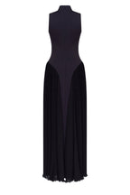 Timeless Elegant Black Chiffon Maxi Dress