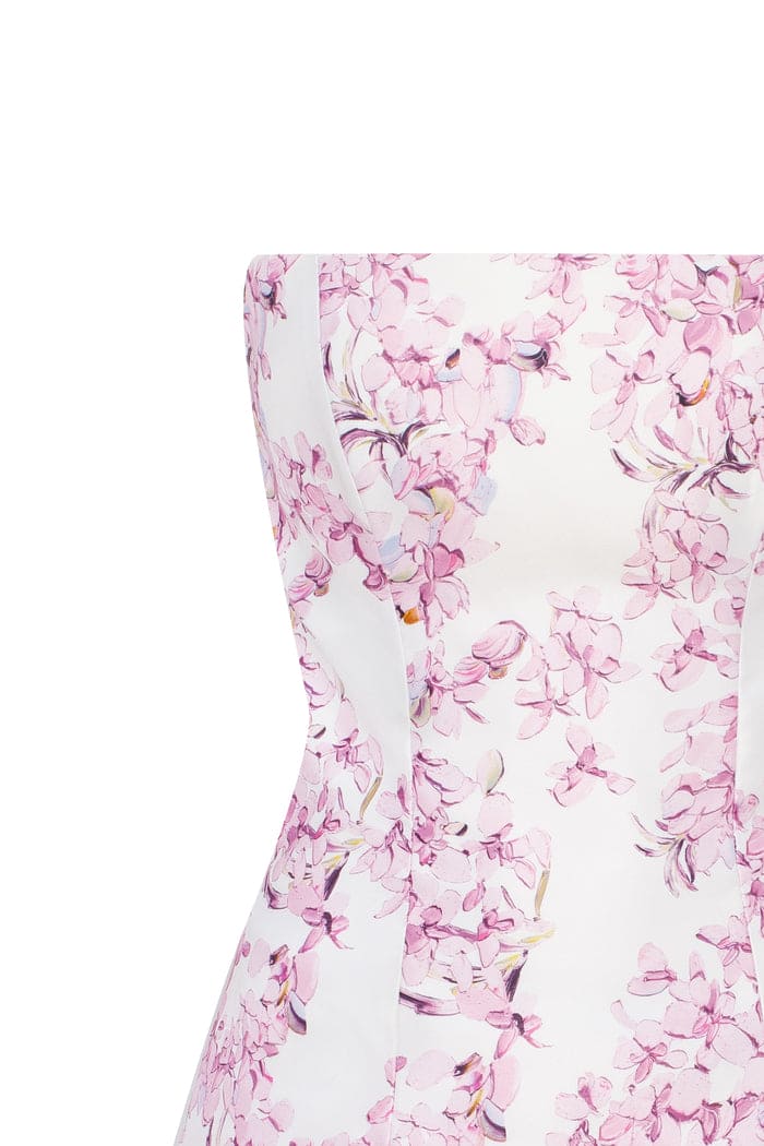 Lightweight Flirty Sakura Pink Satin Party Dress
