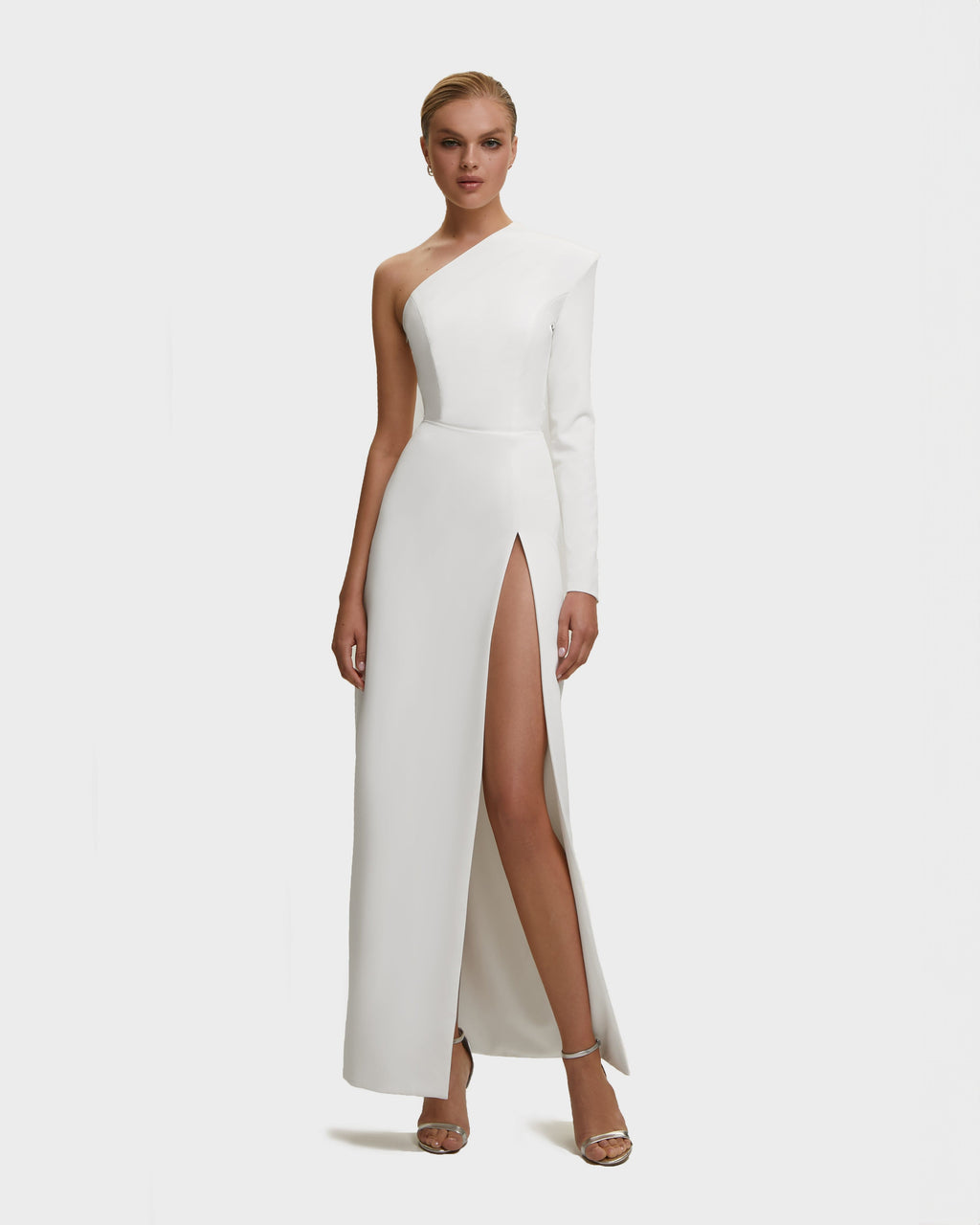 Sharp-Edge-Shoulder Designer Niche Party Dress