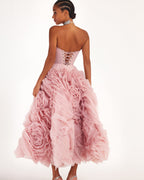 Built-In-Cups Misty-Rose Double-Lining Formal Dress