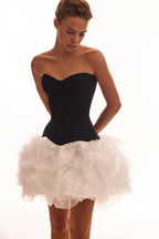 Handmade Ruffle Bridal Vibe White Skirt