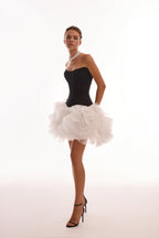 Handmade Ruffle Bridal Vibe White Skirt