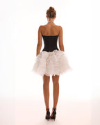 Boned Support Shaping Fitted Black Corset Top