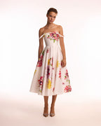Straight-Neck Fitted-Pocket Satin Dress