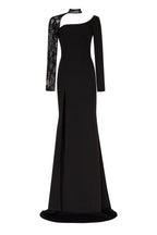 Trumpet gown with detachable sleeve - Milla