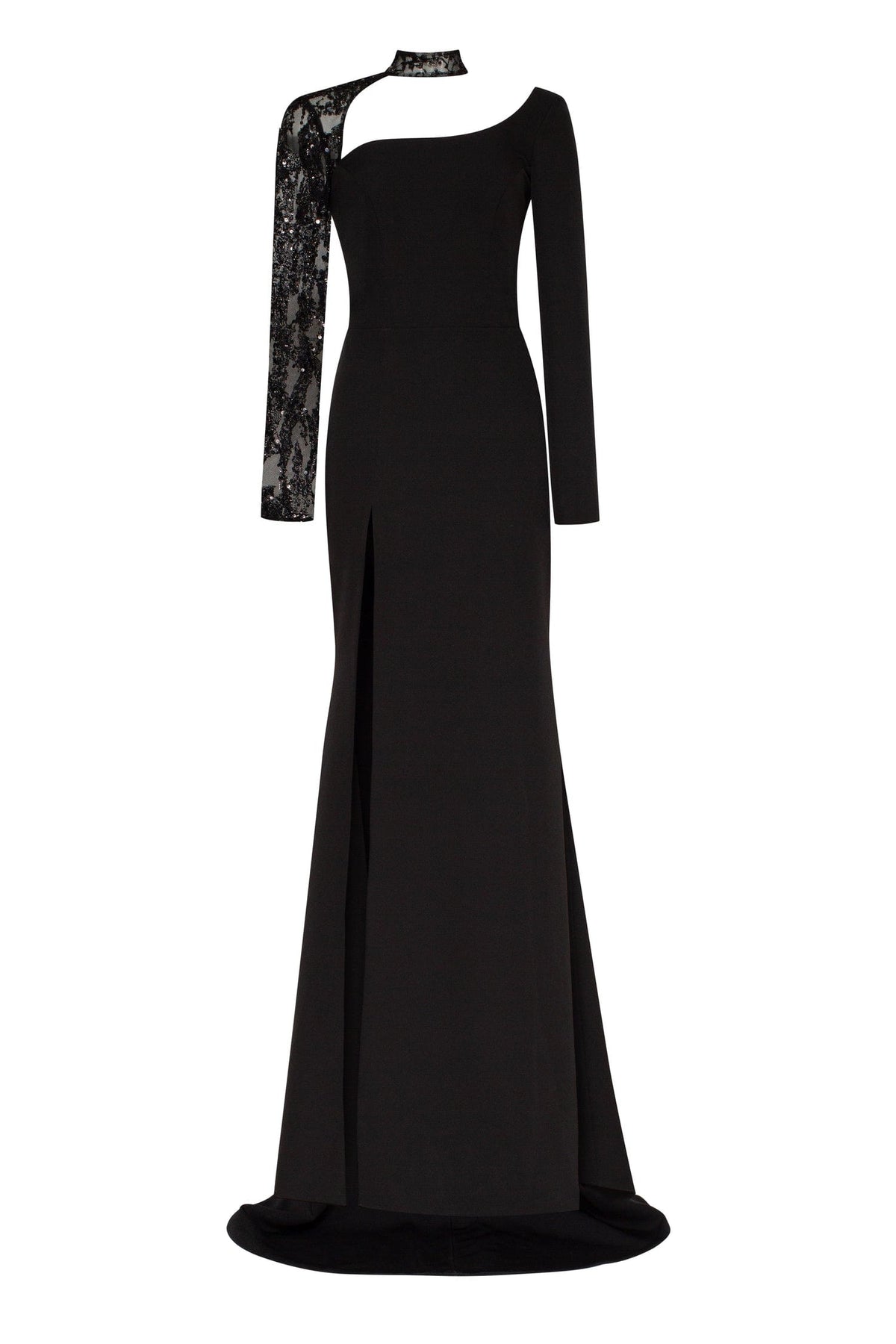 Trumpet gown with detachable sleeve - Milla