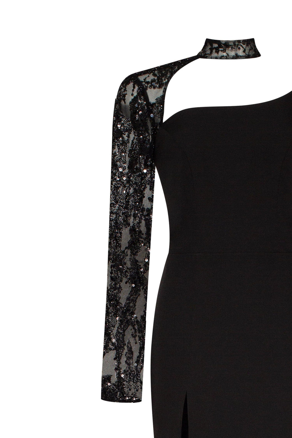 Trumpet gown with detachable sleeve - Milla